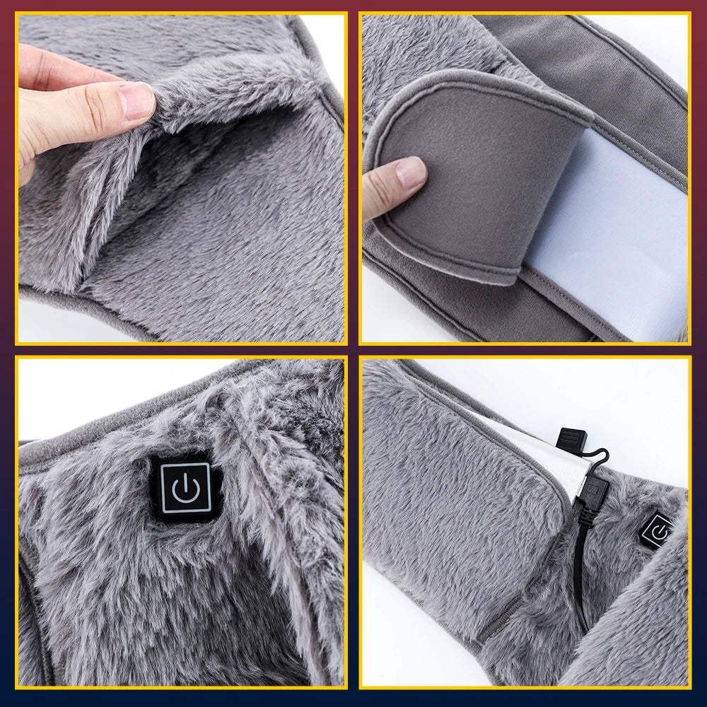 3 Levels Electric Hand Waist Pad USB Recharging Abdominal Warmer